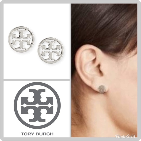 Tory Burch Jewelry - ❤️TORY BURCH CIRCLE LOGO STUD EARRINGS❤️